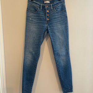 Madewell 9” High Rise Skinny Skinny Sz 27